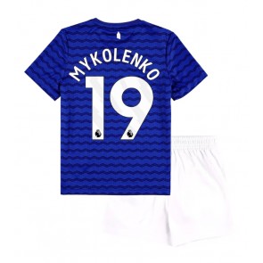 Everton Vitaliy Mykolenko #19 Hjemmebanetrøje Børn 2025-26 Kortærmet (+ Korte bukser)